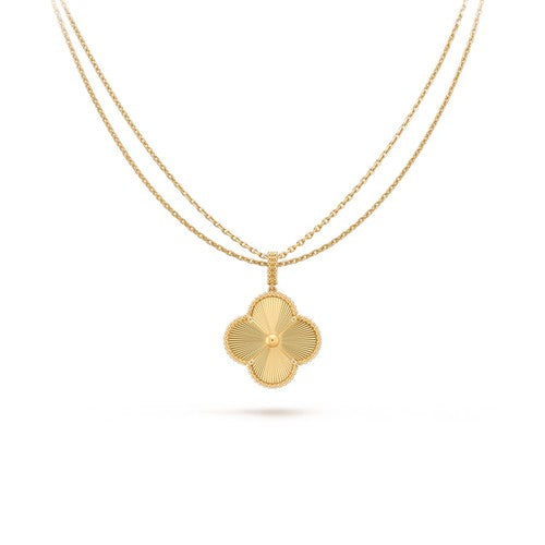 [Auream]CLOVER 25MM PEDANT NECKLACE GOLD