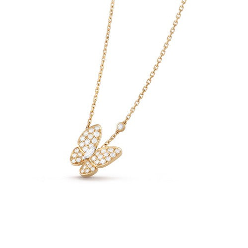 [Auream]BUTTERFLY DIAMOND NECKLACE