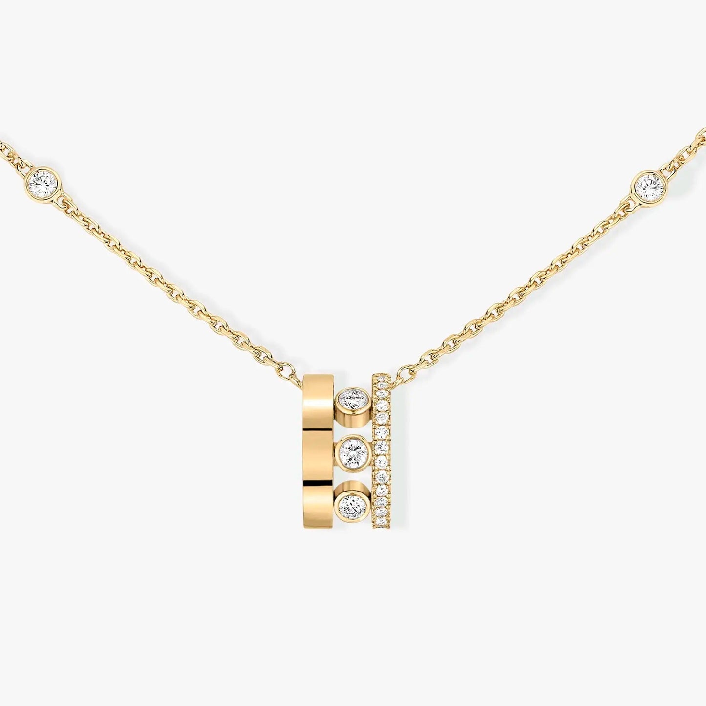 [Auream]CHAIN MOVE ROMANE PEDAND NECKLACE