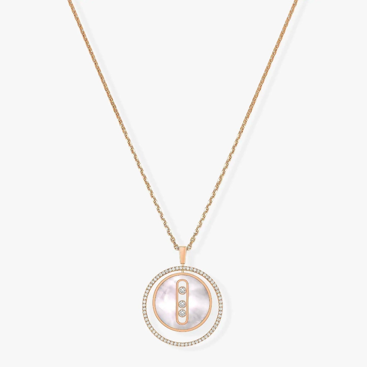 [Auream]Demo MOVE MM NACRE BLANCHE DIAMOND NECKLACE