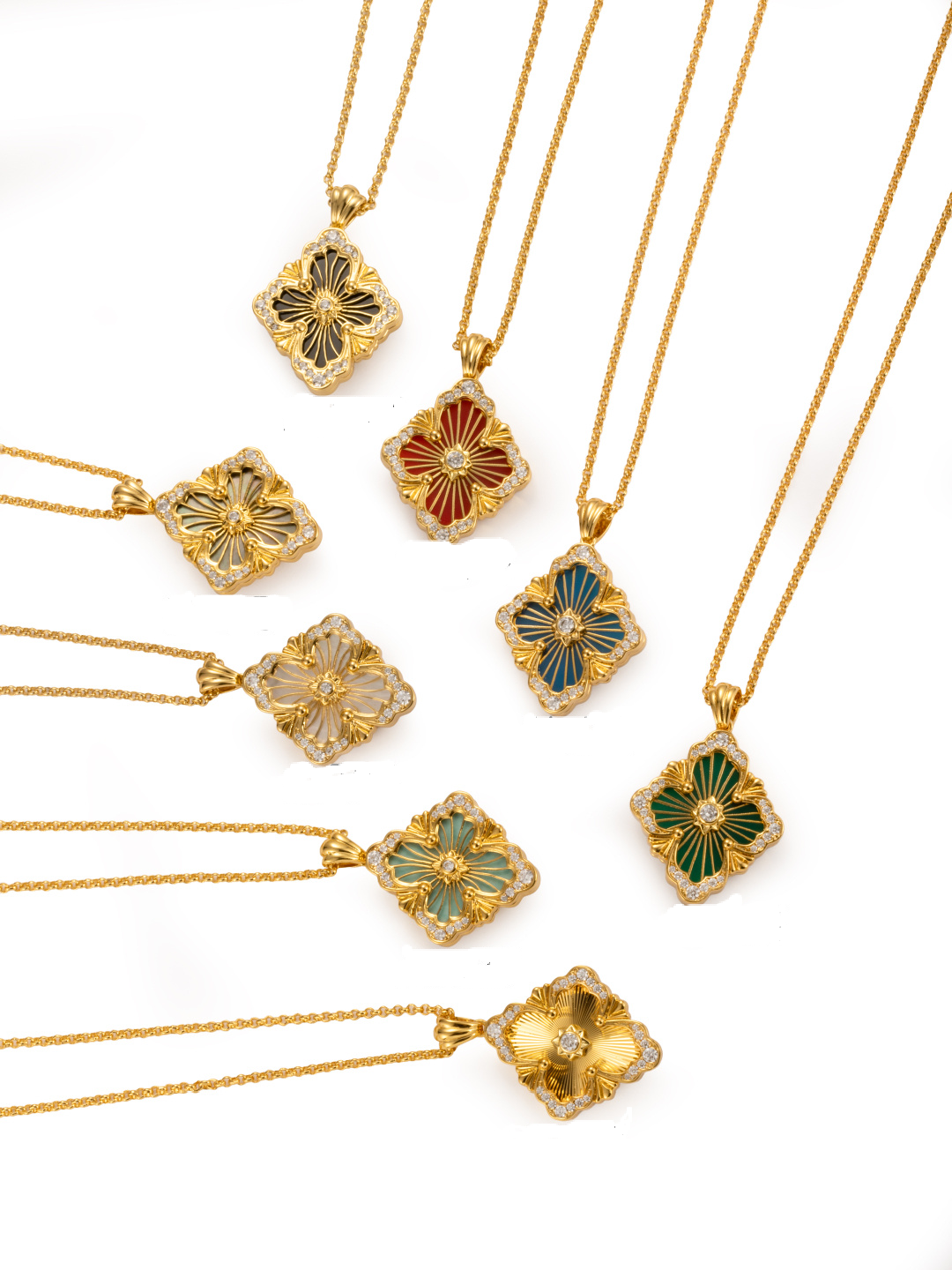 [Auream] B.C.L BIG SIZE  ENAMEL NECKLACE（Various colors）