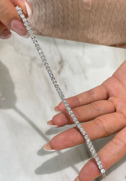 [Auream]  CLASSIC BASEBALL BRACELAT, 52 DIAMOND