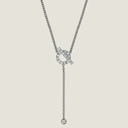 [Auream]FINESSE SILVER DIAMOND NECKLACE