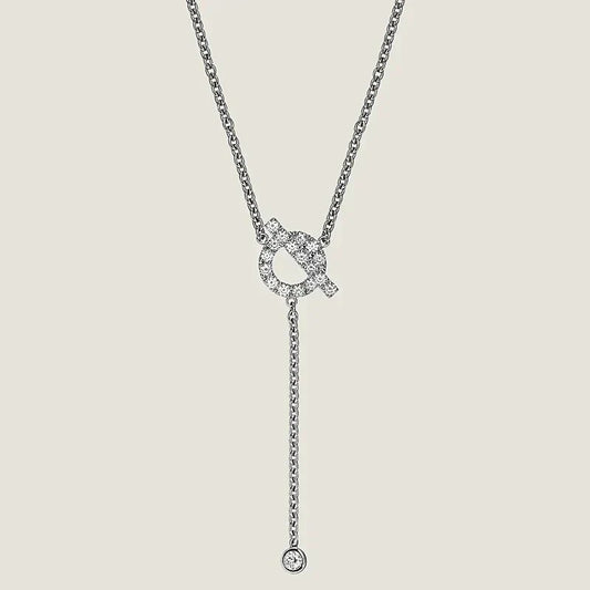 [Auream]FINESSE SILVER DIAMOND NECKLACE