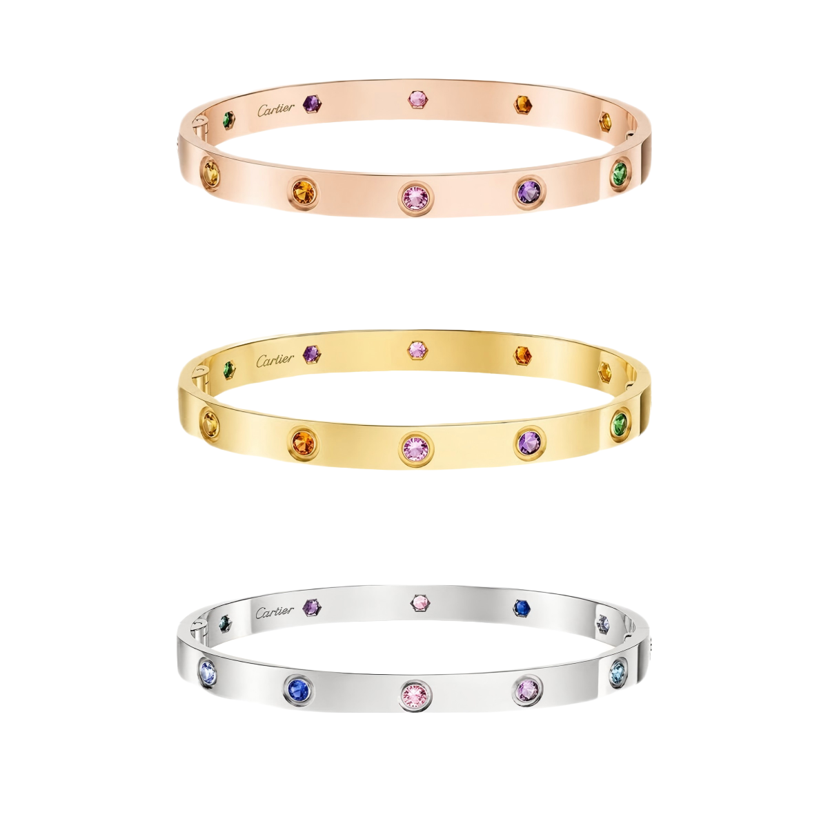[Auream] 2026 RAINBOW LOVE BRACELET 6.1MM  10 DIAMONDS