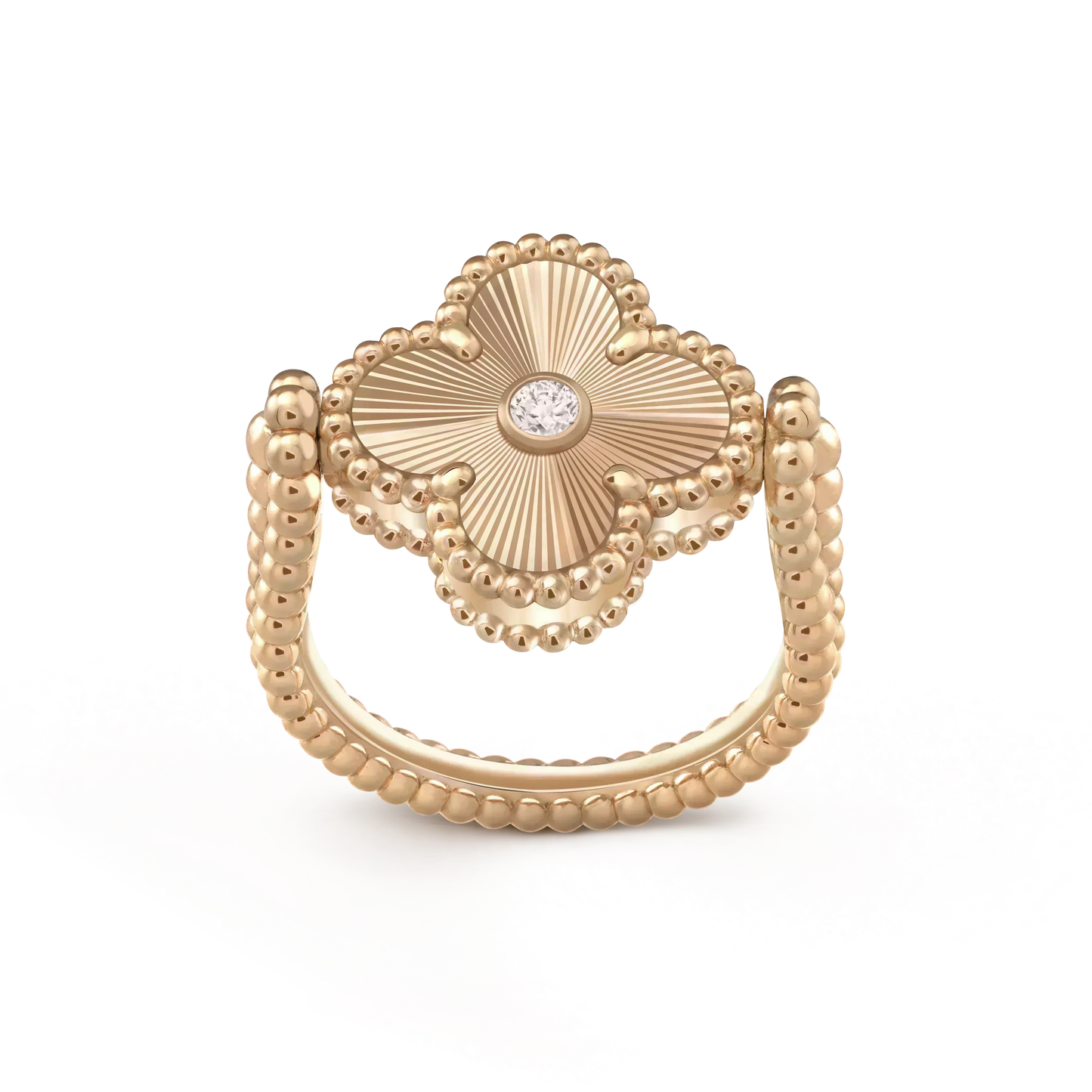 [Auream]CLOVER RIVERSIBLE ROSE GOLD RING