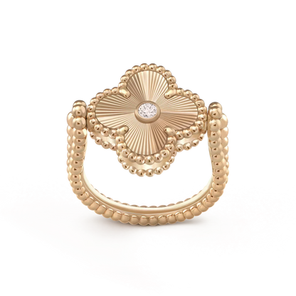 [Auream]CLOVER RIVERSIBLE ROSE GOLD RING