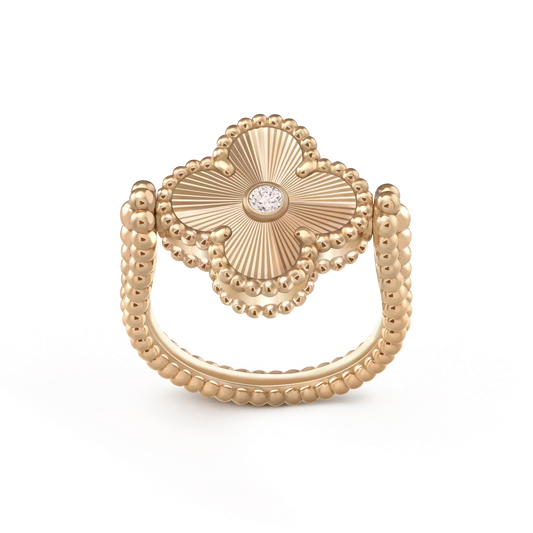 [Auream]CLOVER RIVERSIBLE ROSE GOLD RING
