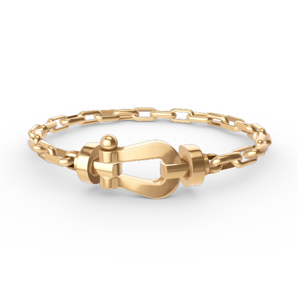 [Auream]FORCE LARGE HORSESHOE CLASP  METAL BRACELET