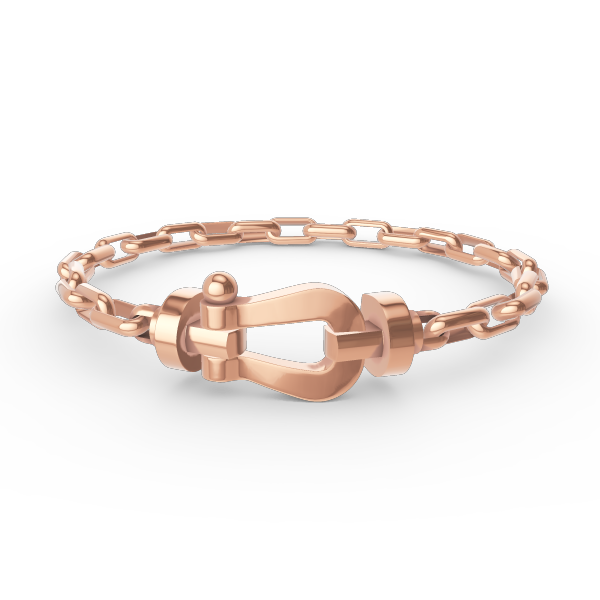 [Auream]FORCE LARGE HORSESHOE CLASP  METAL BRACELET