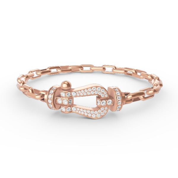 [Auream]FORCE LARGE HORSESHOE CLASP  METAL BRACELET