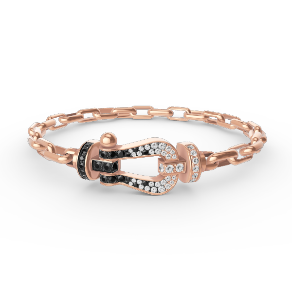 [Auream]FORCE LARGE HORSESHOE CLASP  METAL BRACELET
