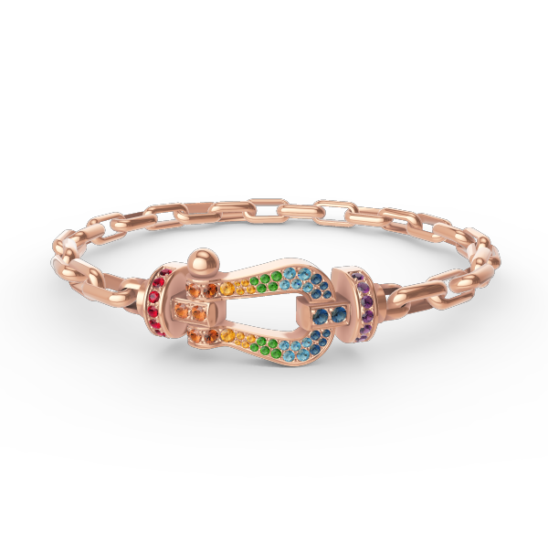 [Auream]FORCE LARGE HORSESHOE CLASP  METAL BRACELET