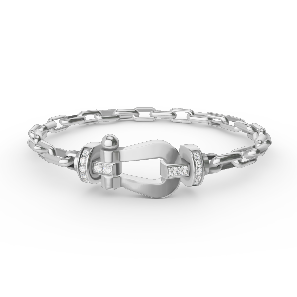 [Auream]FORCE LARGE HORSESHOE CLASP  METAL BRACELET
