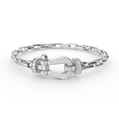 [Auream]FORCE LARGE HORSESHOE CLASP  METAL BRACELET