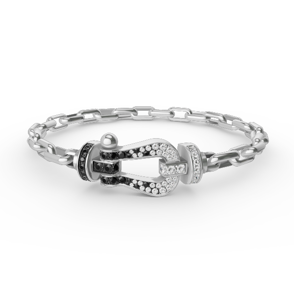 [Auream]FORCE LARGE HORSESHOE CLASP  METAL BRACELET