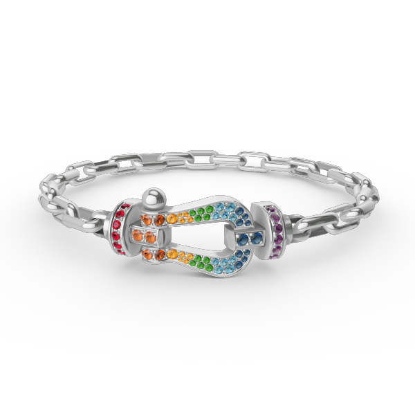 [Auream]FORCE LARGE HORSESHOE CLASP  METAL BRACELET