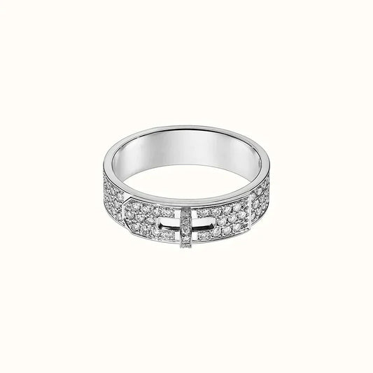 [Auream]KELLY SILVER DIAMOND RING