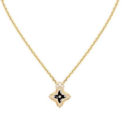[Auream]STAR PEDANT PINK GOLD DIAMOND NECKLACE