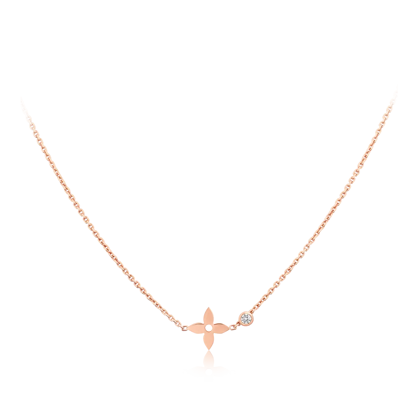 [Auream]BLOSSOM PENDANT PINK GOLD AND DIAMOND