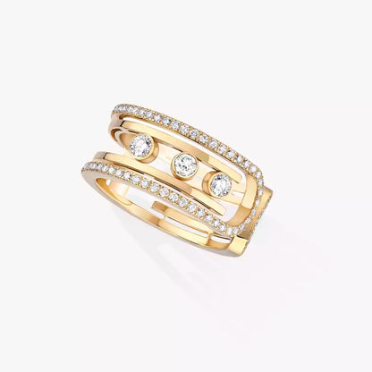 [Auream]Move 10th Diamond Ring in Gold