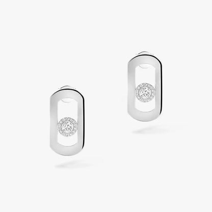 [Auream]So Move Diamond Earrings in Yellow Gold