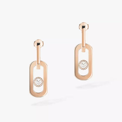 [Auream]So Move XL Diamond Pendant Earrings