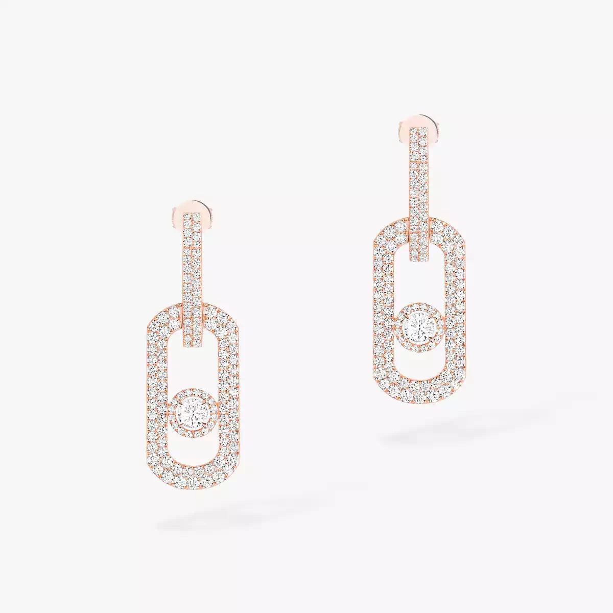 [Auream]So Move XL Pave_-Set Diamond Pendant Earrings