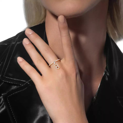 [Auream]Move Uno Diamond Ring