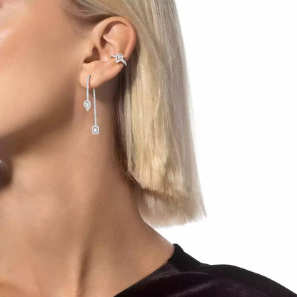 [Auream]Diamond Drop Earrings My Twin