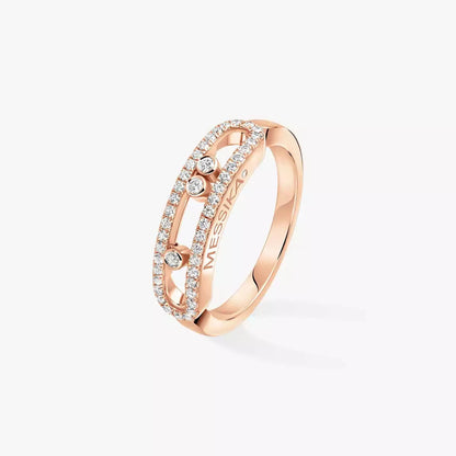 [Auream] Baby Move Gold Diamond Pave_ Ring