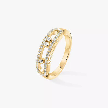 [Auream] Baby Move Gold Diamond Pave_ Ring