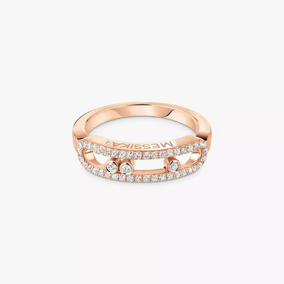 [Auream] Baby Move Gold Diamond Pave_ Ring