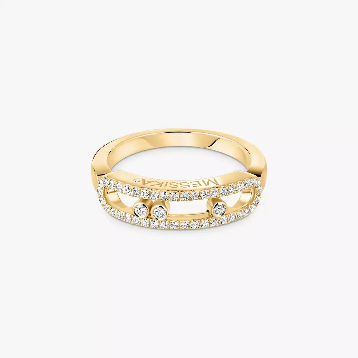 [Auream] Baby Move Gold Diamond Pave_ Ring