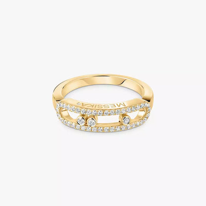 [Auream] Baby Move Gold Diamond Pave_ Ring