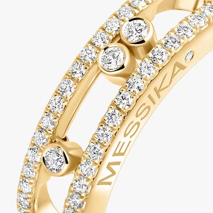 [Auream] Baby Move Gold Diamond Pave_ Ring