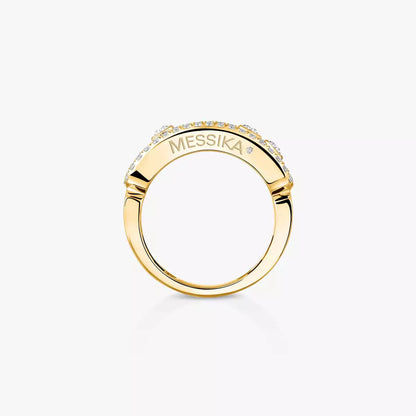 [Auream] Move Gold Diamond Pave_ Ring