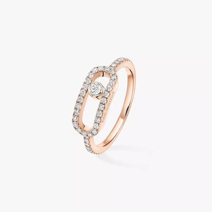 [Auream]Move Uno Diamond Ring in Gold