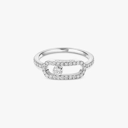 [Auream]Move Uno Diamond Ring in Gold