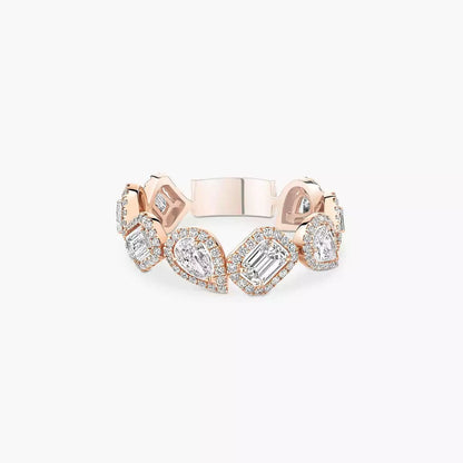 [Auream]Diamond Wedding Ring My Twin