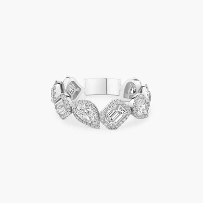 [Auream]Diamond Wedding Ring My Twin
