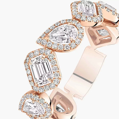 [Auream]Diamond Wedding Ring My Twin