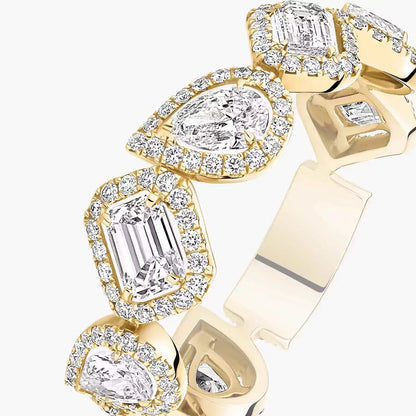 [Auream]Diamond Wedding Ring My Twin