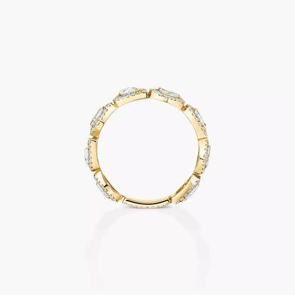 [Auream]Diamond Wedding Ring My Twin