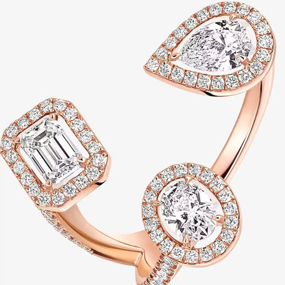 [[Auream] Diamond Ring 0,25ct My Twin Trilogy