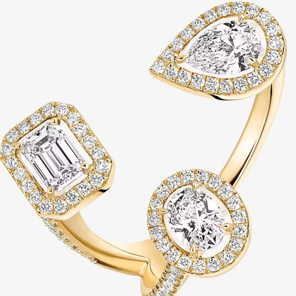 [[Auream] Diamond Ring 0,25ct My Twin Trilogy