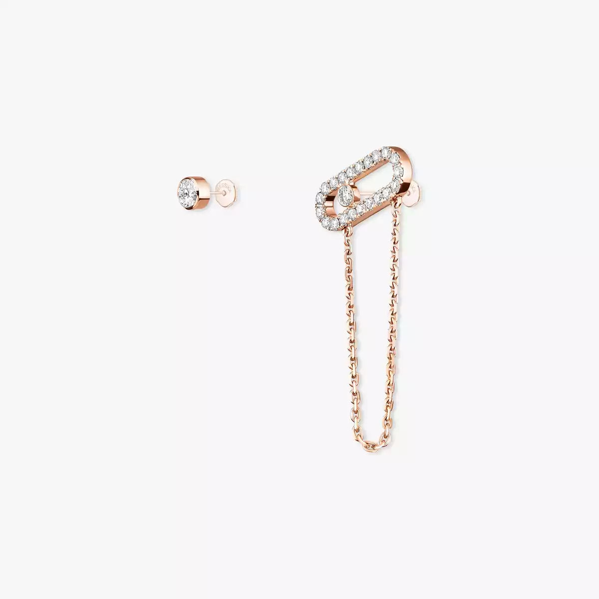[Auream]Move Uno Diamond Earrings