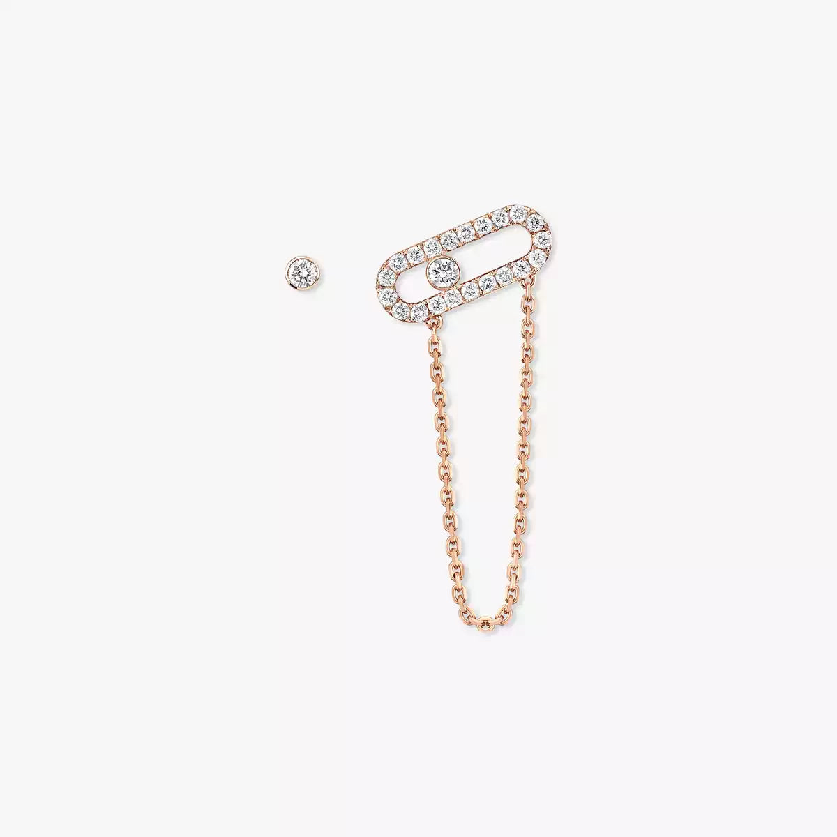 [Auream]Move Uno Diamond Earrings