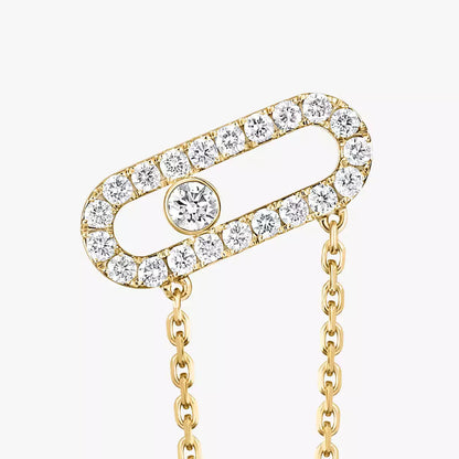 [Auream]Move Uno Diamond Earrings