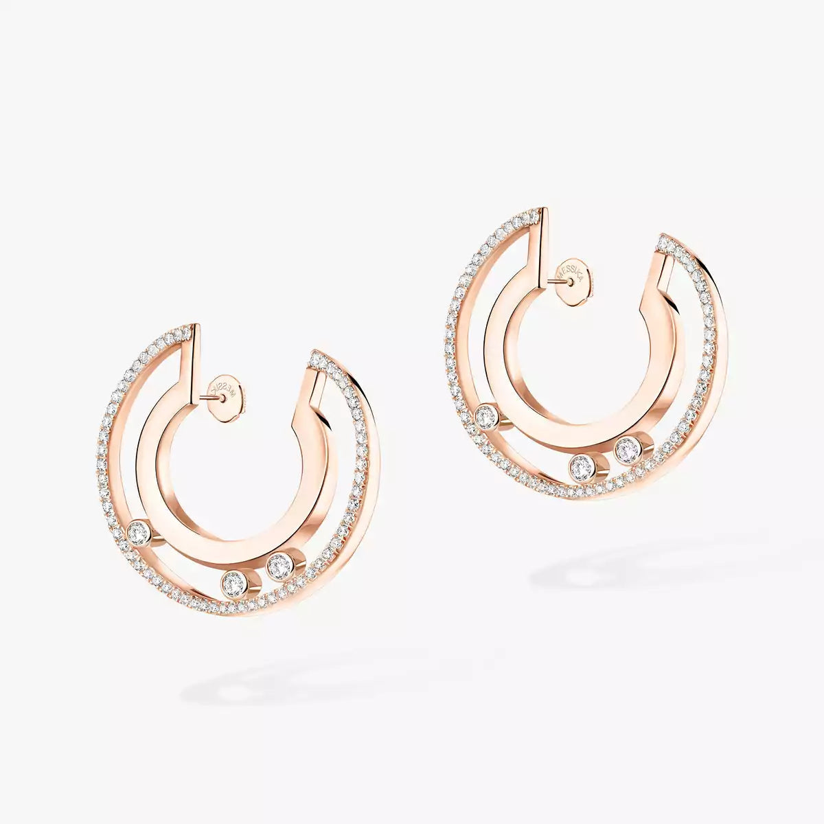 [Auream]Move Romane Small Diamond Hoop Earrings